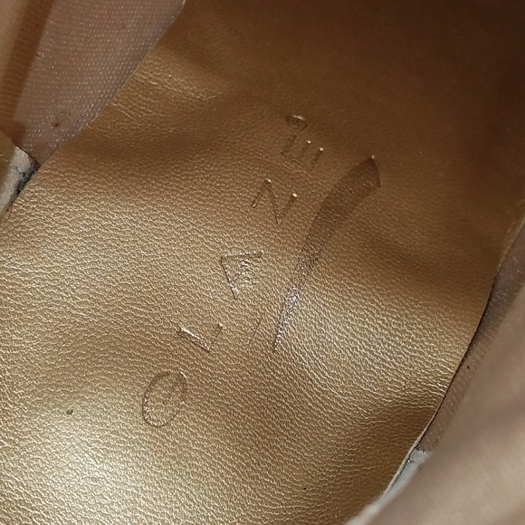 GLAZE Gold Curvy Quilted Pu Boot Skinny High Heels - Picture 9 of 13